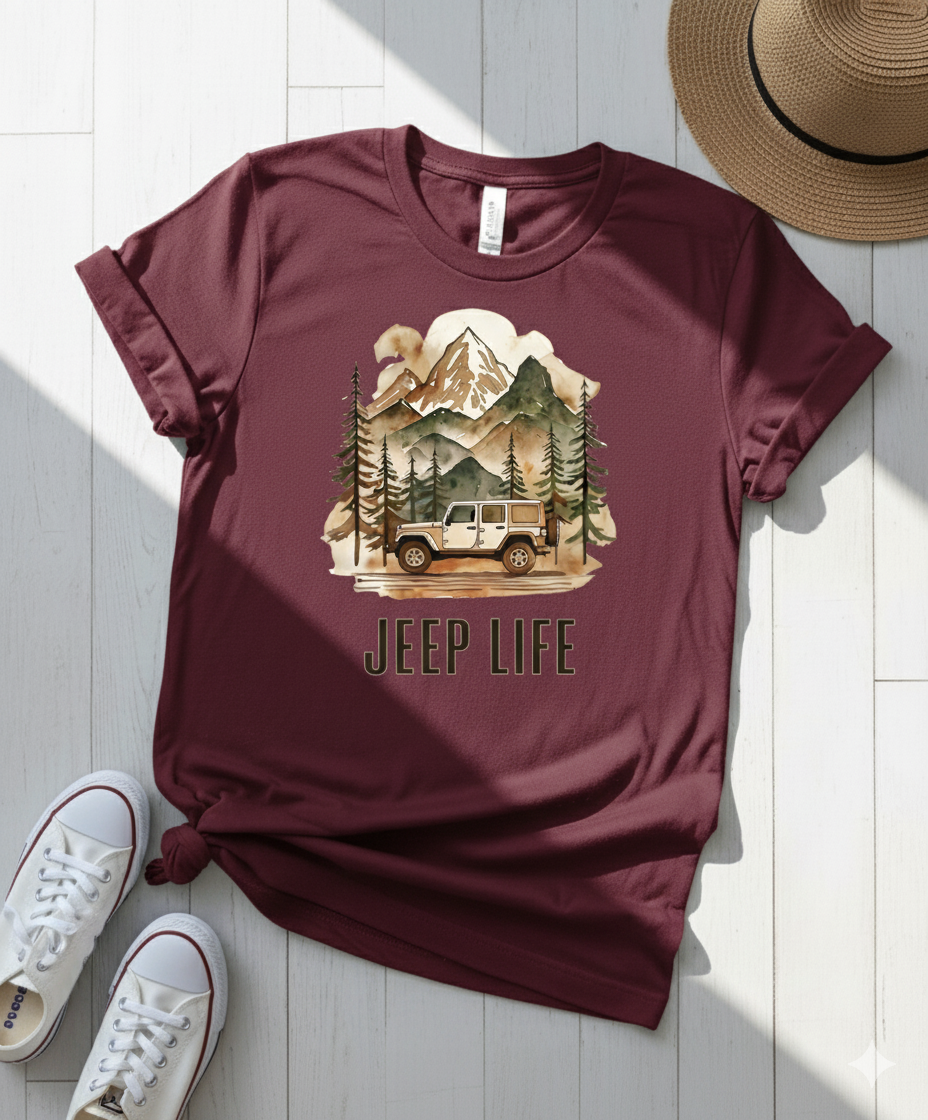 Jeep Unisex Terry Oversized Tee