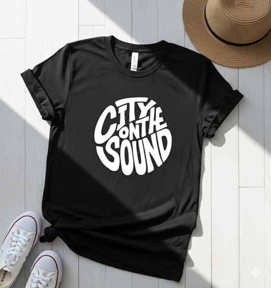 City on the sound Unisex Terry Oversized Tee